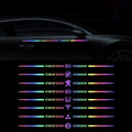 Car logo colorful stickers, car color-changing laser reflective car stickers, personalized A-pillar car door and hood stickers.