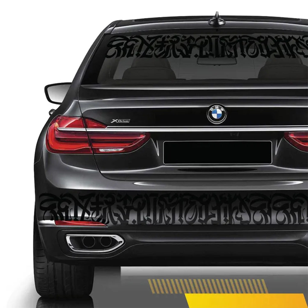 Gothic Windshield Decal